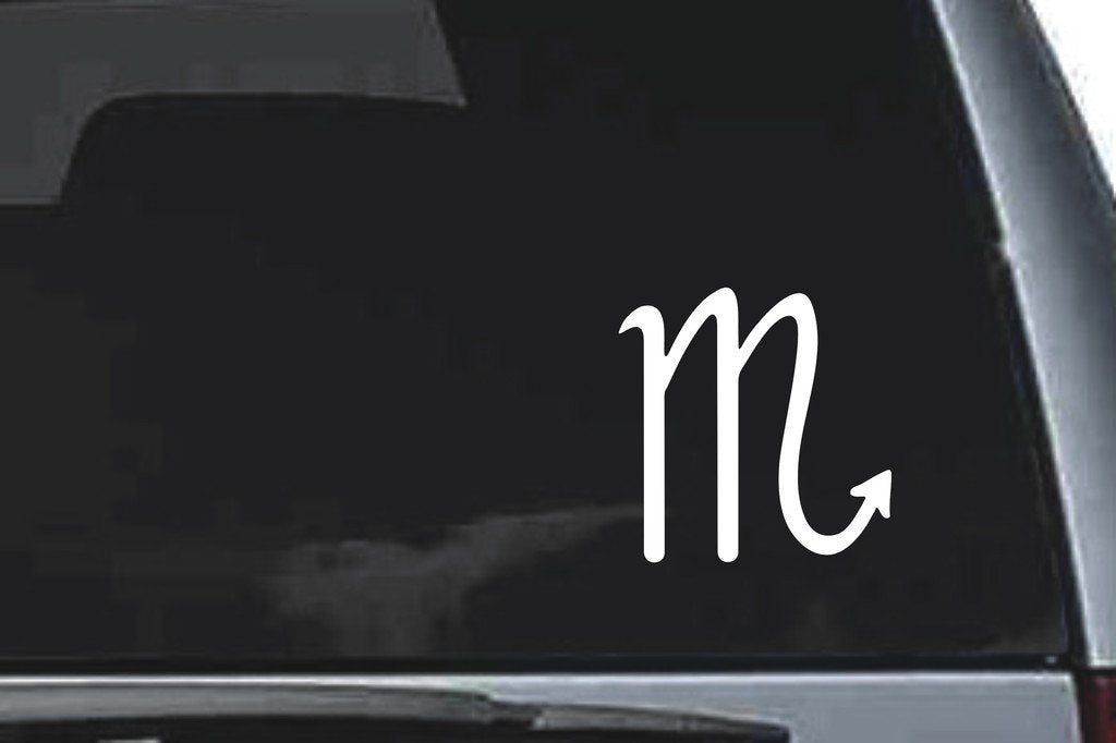 Picniva Scorpio Sty5 Vinyl Car Window Decal, Approx 5 in