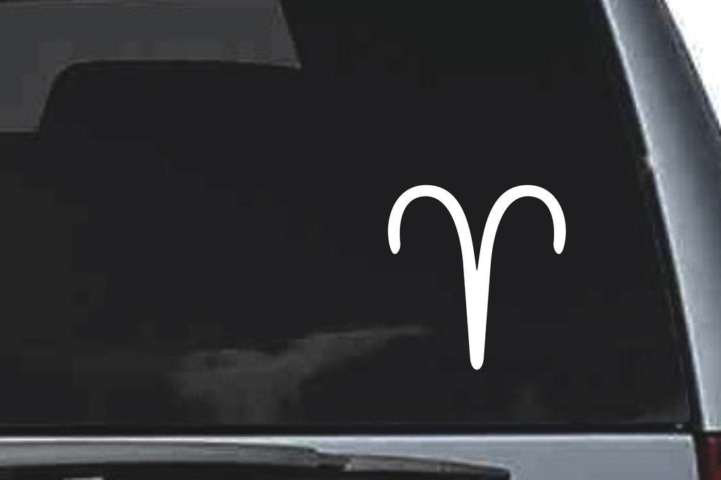 Picniva Aries Sty10 Vinyl Car Window Decal, Approx 5 in