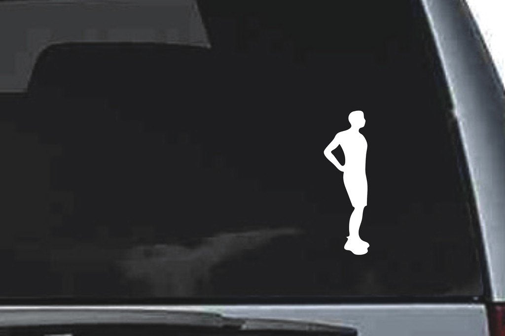 Picniva Standing Sty18 Vinyl Car Window Decal, Approx 5 in