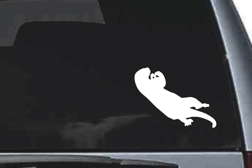 Picniva Otter Sty2 Vinyl Car Window Decal, Approx 5 in