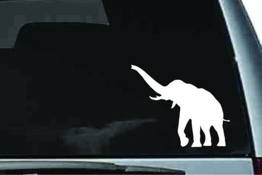 Picniva Elephant Sty14 Vinyl Car Window Decal, Approx 5 in