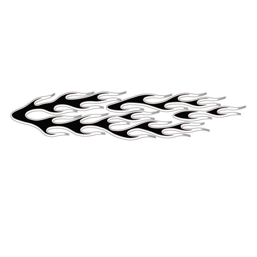 Picniva Style 18 Racing Side Stripe Vinyl Decals, 11 x 52 in, 2 Pc