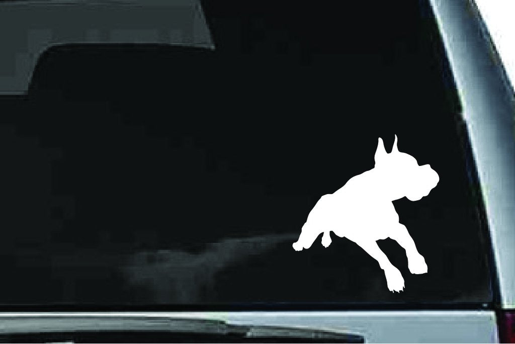 Picniva Boxer Dog Sty17 Vinyl Car Window Decal, Approx 5 in