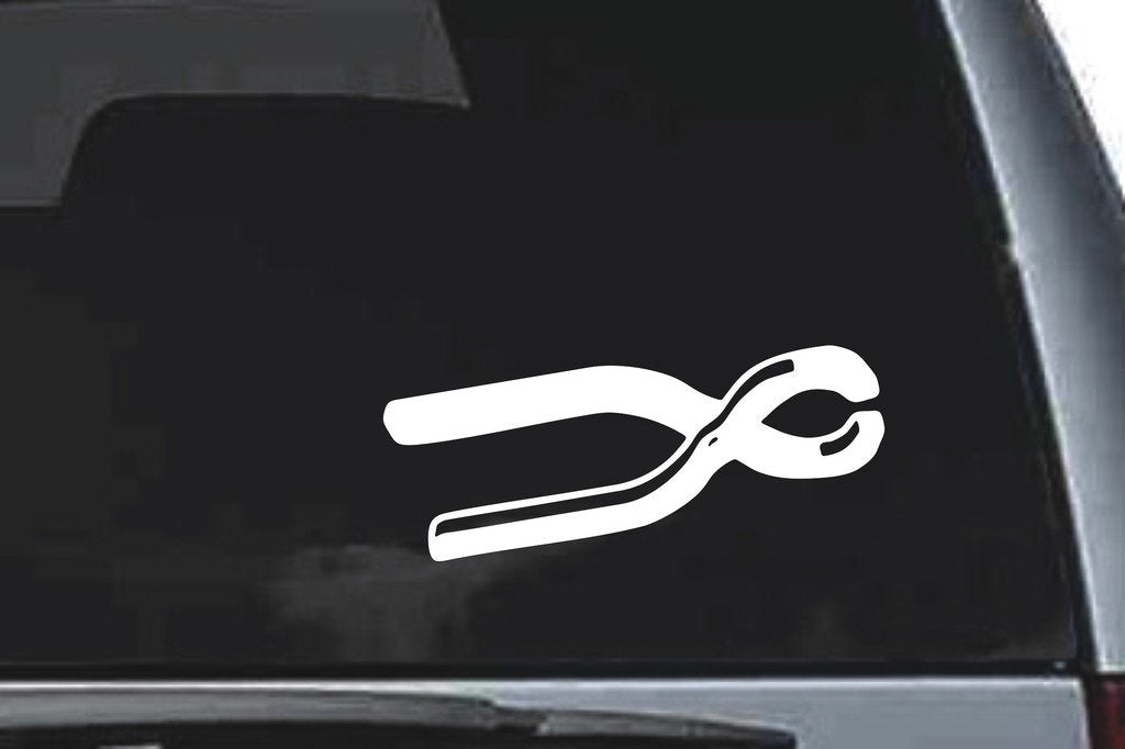 Picniva Tongs Sty2 Vinyl Car Window Decal, Approx 5 in