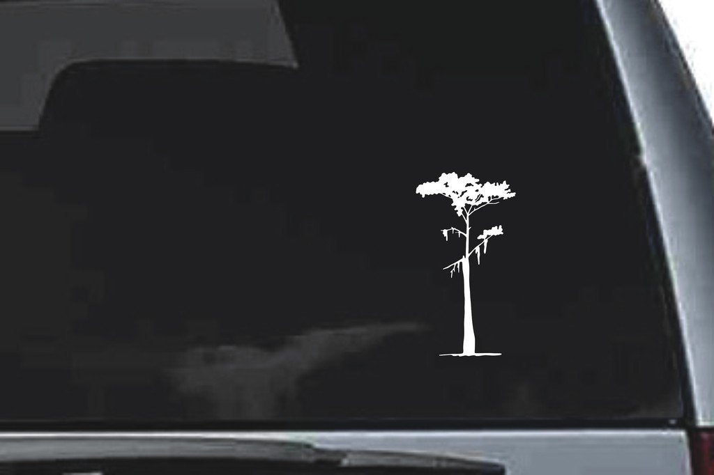Picniva Tree Sty28 Vinyl Car Window Decal, Approx 5 in