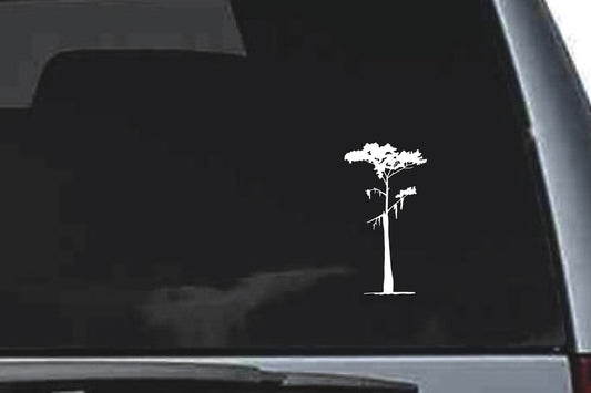 Picniva Tree Sty28 Vinyl Car Window Decal, Approx 5 in