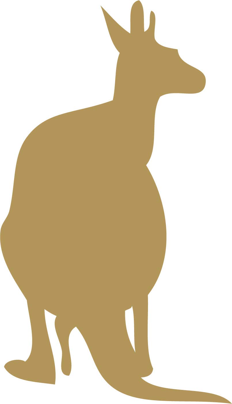 Decaltor Kangaroo Vinyl Decal for Car Window Laptop, 5 in