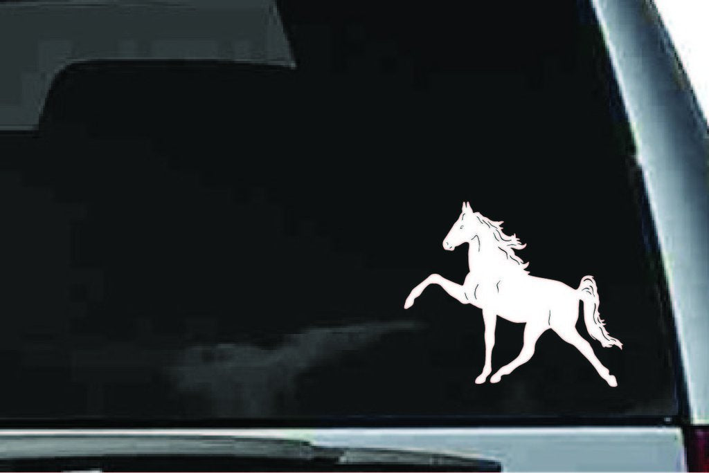 Picniva Rearing Horse Sty15 Vinyl Car Window Decal, Approx 5 in