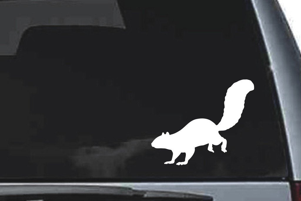 Picniva Squirrel Sty7 Vinyl Car Window Decal, Approx 5 in