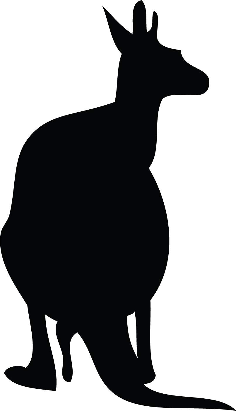 Decaltor Kangaroo Vinyl Decal for Car Window Laptop, 5 in