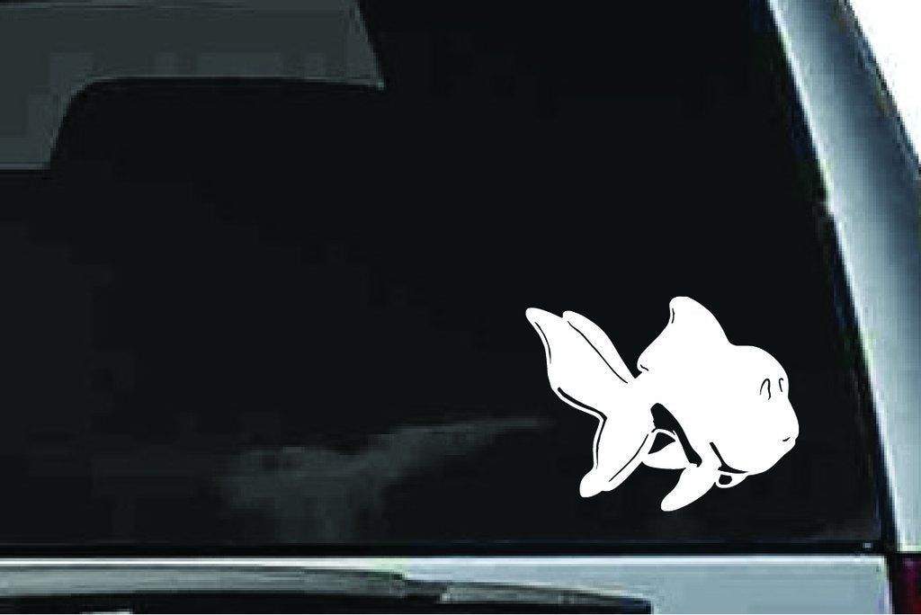 Picniva Goldfish Stysty1 Vinyl Car Window Decal, Approx 5 in