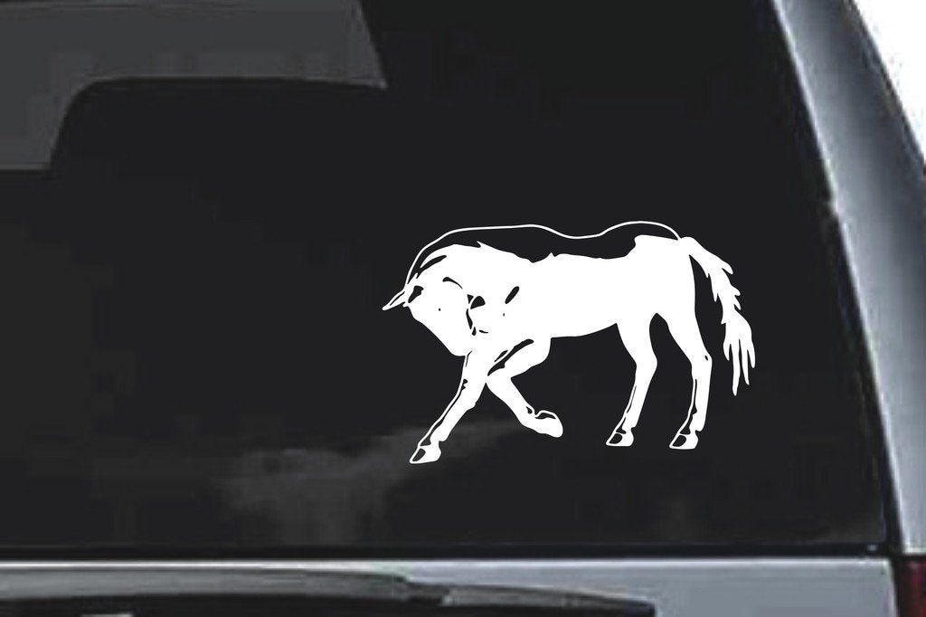 Picniva Horse Sty37 Vinyl Car Window Decal, Approx 5 in