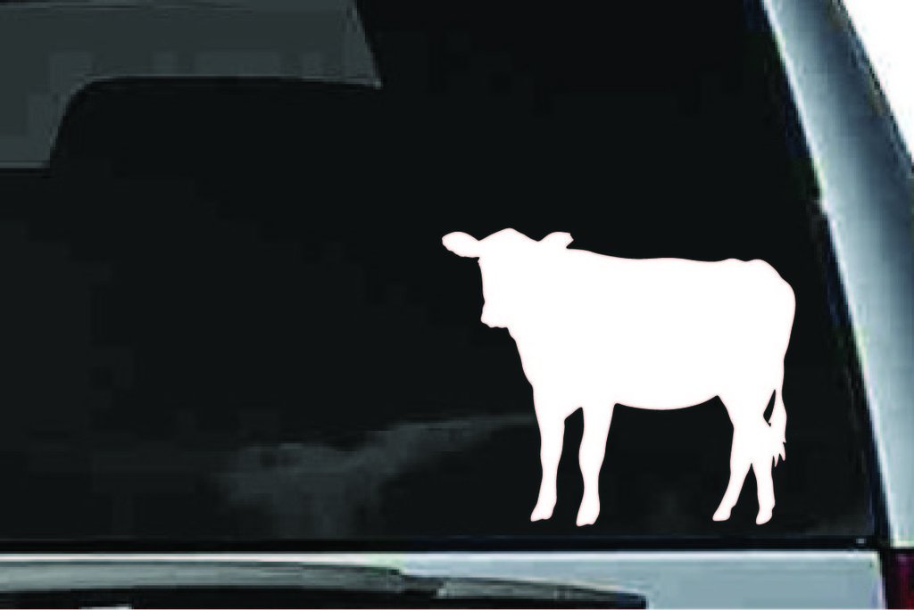 Picniva Cow Sty64 Vinyl Car Window Decal, Approx 5 in