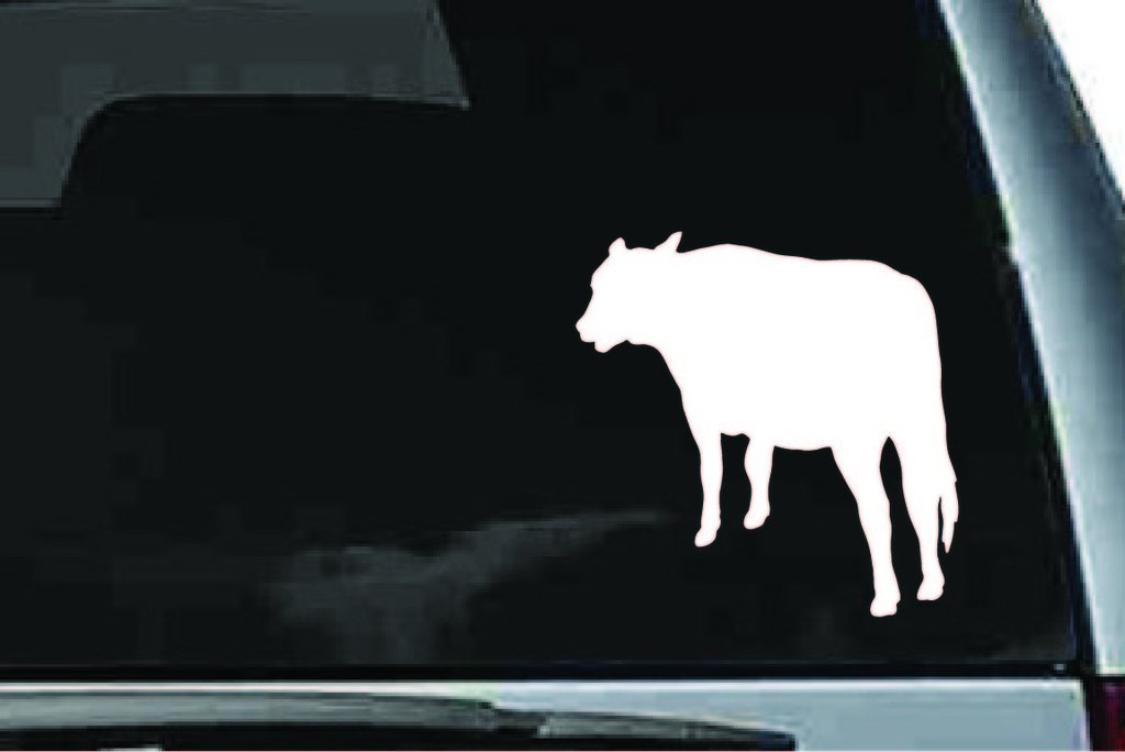 Picniva Cow Sty85 Vinyl Car Window Decal, Approx 5 in