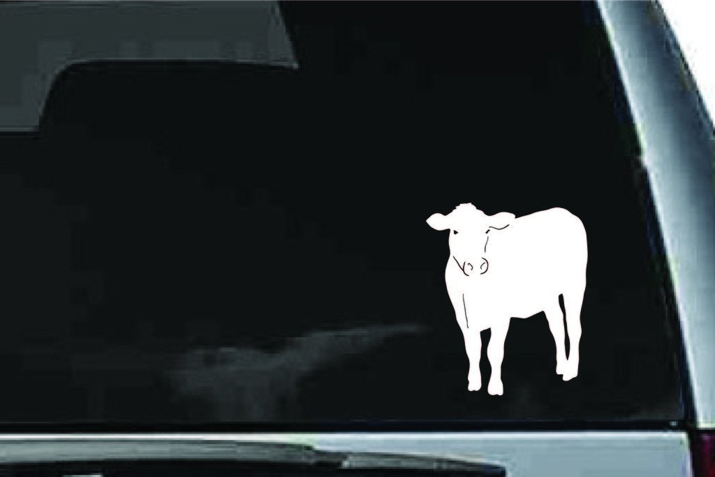 Picniva Cow Sty8 Vinyl Car Window Decal, Approx 5 in