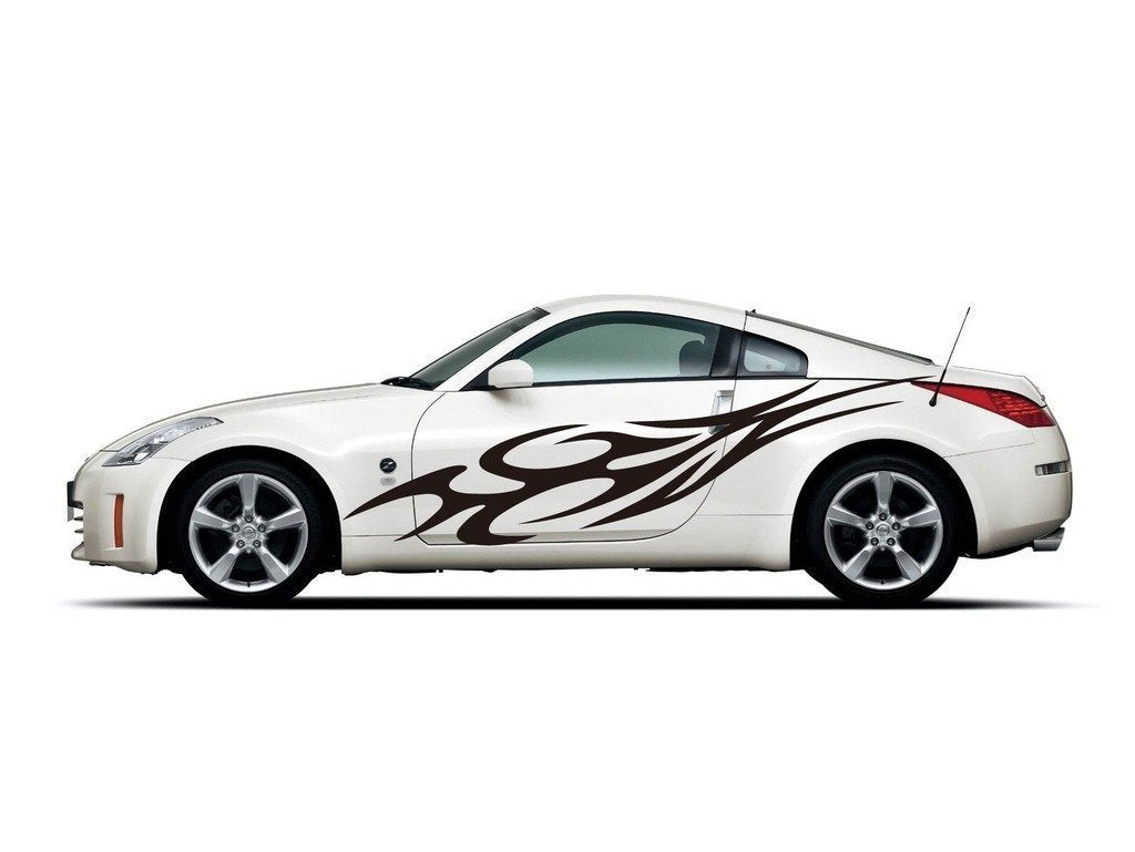 Picniva Style 285 Racing Side Stripe Vinyl Decals, 22 x 90 in, 2 Pc