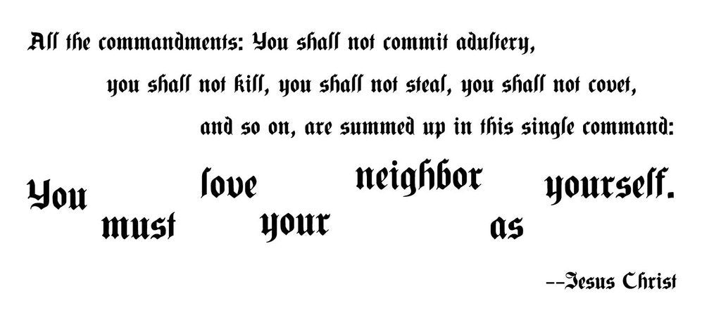 Picniva Jesus Christ All The Commandments Scripture Vinyl Wall Decal