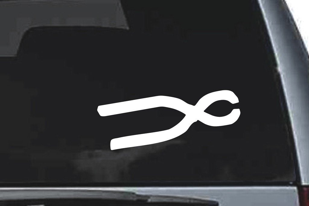 Picniva Tongs Sty2a Vinyl Car Window Decal, Approx 5 in