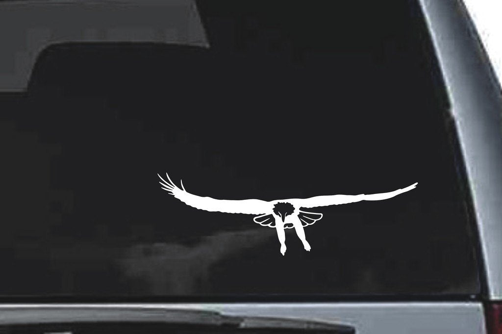 Picniva Eagle Sty8 Vinyl Car Window Decal, Approx 5 in