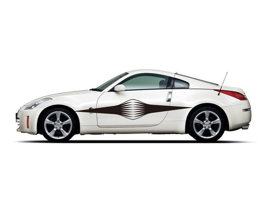Picniva sty492Car Body Side Stripes Vinyl Graphics Sticker Decals 2 Pcs