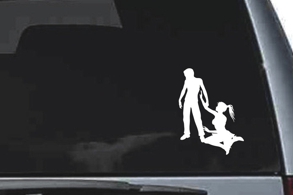 Picniva Dancing Sty63 Vinyl Car Window Decal, Approx 5 in
