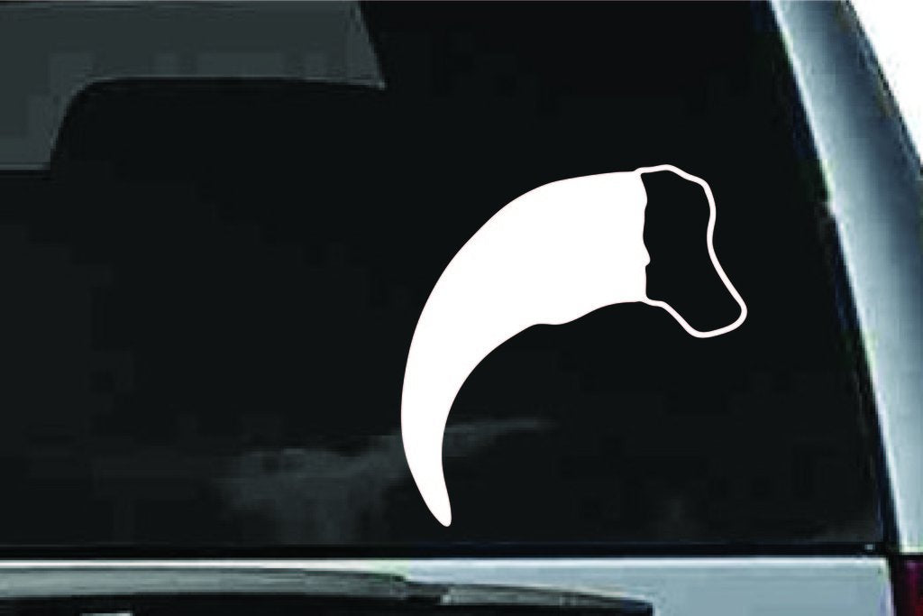 Picniva Bear Claw Sty1 Vinyl Car Window Decal, Approx 5 in