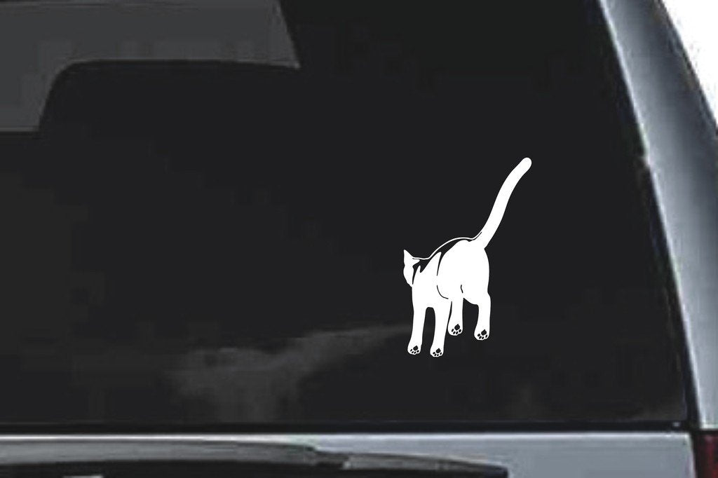 Picniva Cat Sty32 Vinyl Car Window Decal, Approx 5 in