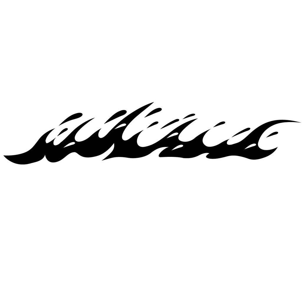 Picniva sty249 Racing Car Body Side Stripes Sticker Decal 2 Pcs