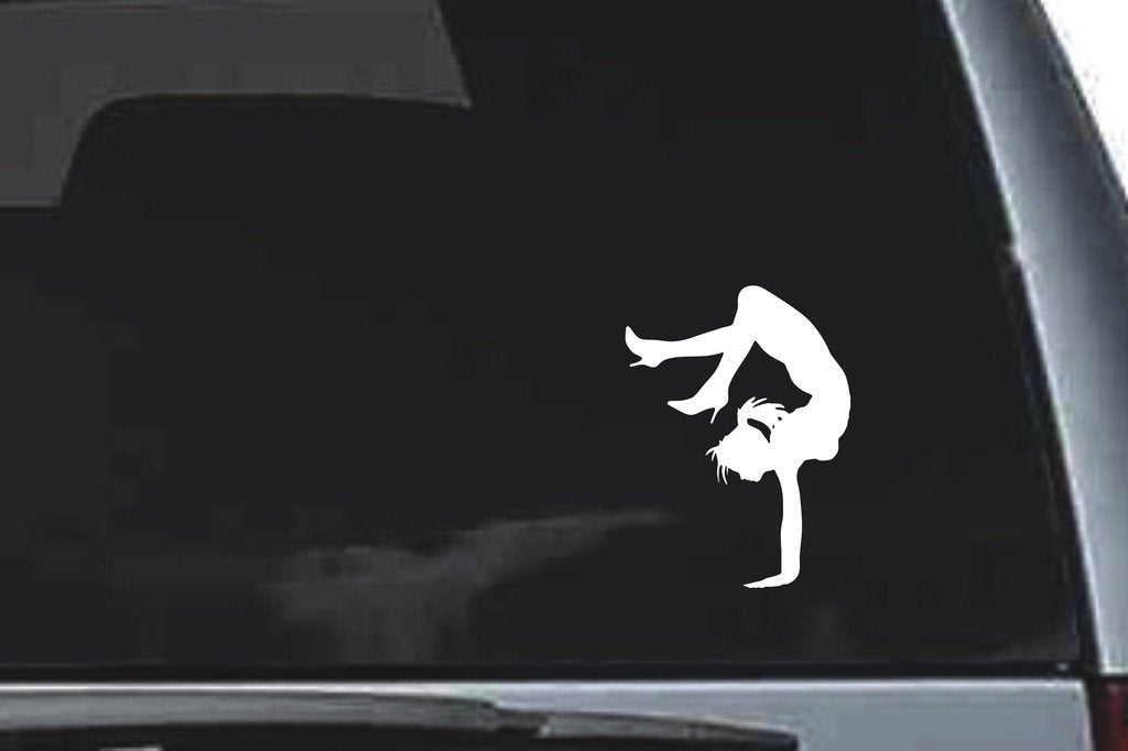 Picniva Girl Sty37 Vinyl Car Window Decal, Approx 5 in