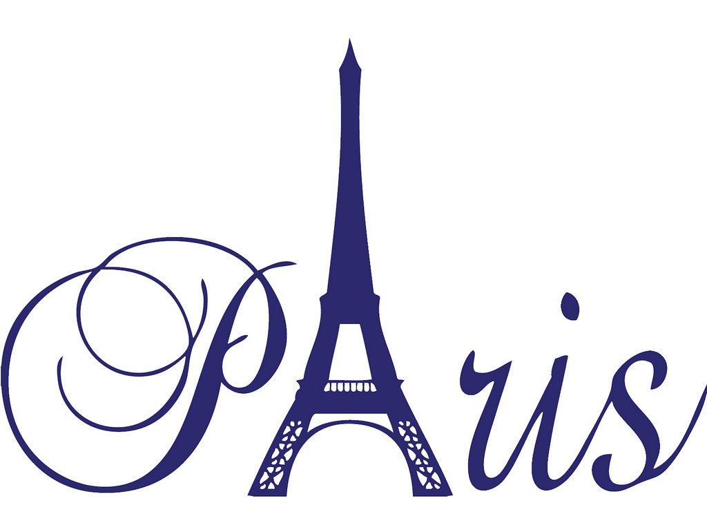 Decaltor Paris Eiffel Tower Vinyl Wall Decal for Girls Bedroom Decor