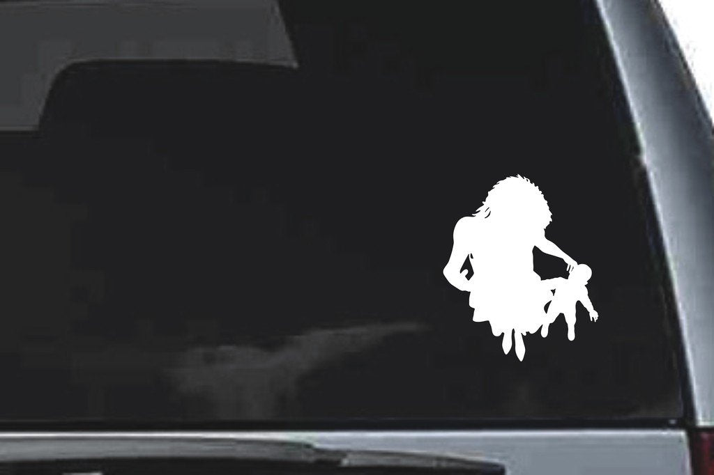 Picniva Mothers Day Sty9a Vinyl Car Window Decal, Approx 5 in