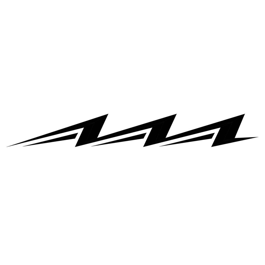 Picniva Style 152 Racing Side Stripe Vinyl Decals, 11 x 83 in, 2 Pc