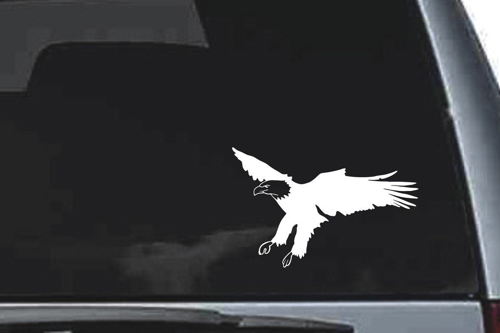 Picniva Eagle Sty16 Vinyl Car Window Decal, Approx 5 in