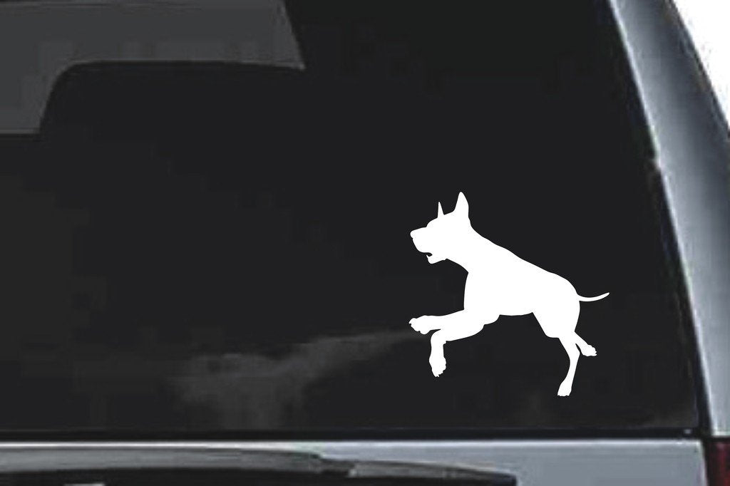 Picniva Doberman Dog Sty6a Vinyl Car Window Decal, Approx 5 in