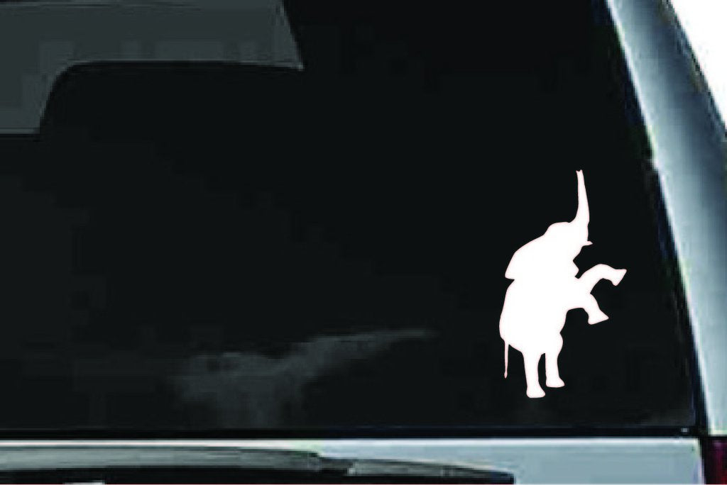 Picniva Elephant Baby Sty13 Vinyl Car Window Decal, Approx 5 in