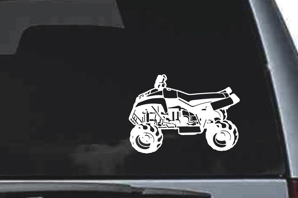 Picniva ATV Quad Sty6 Vinyl Car Window Decal, Approx 5 in
