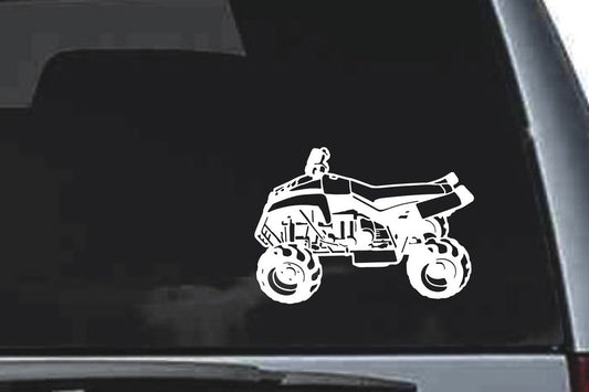 Picniva ATV Quad Sty6 Vinyl Car Window Decal, Approx 5 in