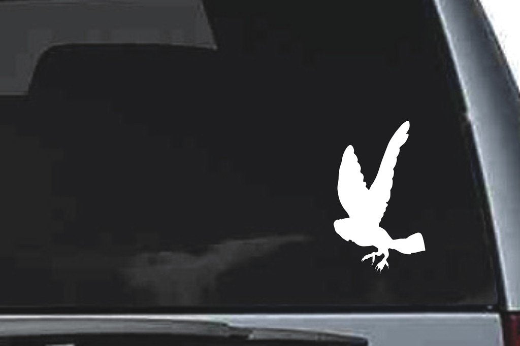 Picniva Screech Owl Sty2 Vinyl Car Window Decal, Approx 5 in