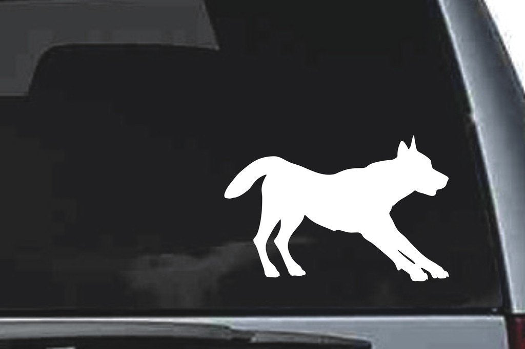 Picniva Wolf Sty37 Vinyl Car Window Decal, Approx 5 in