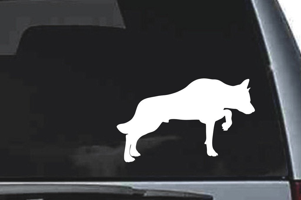 Picniva Wolf Sty19 Vinyl Car Window Decal, Approx 5 in