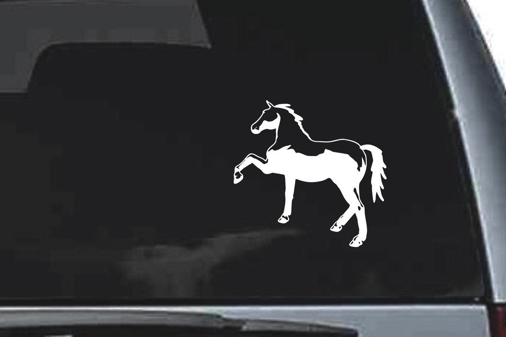 Picniva Horse Sty44 Vinyl Car Window Decal, Approx 5 in