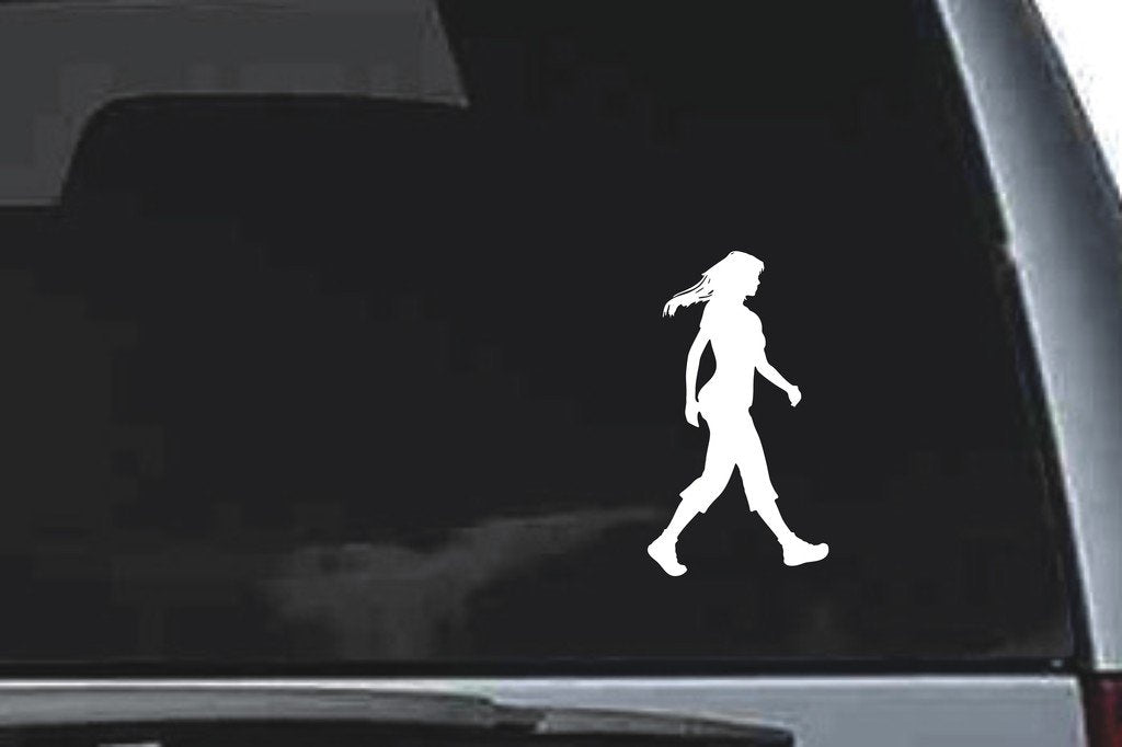 Picniva Strolling Sty1 Vinyl Car Window Decal, Approx 5 in