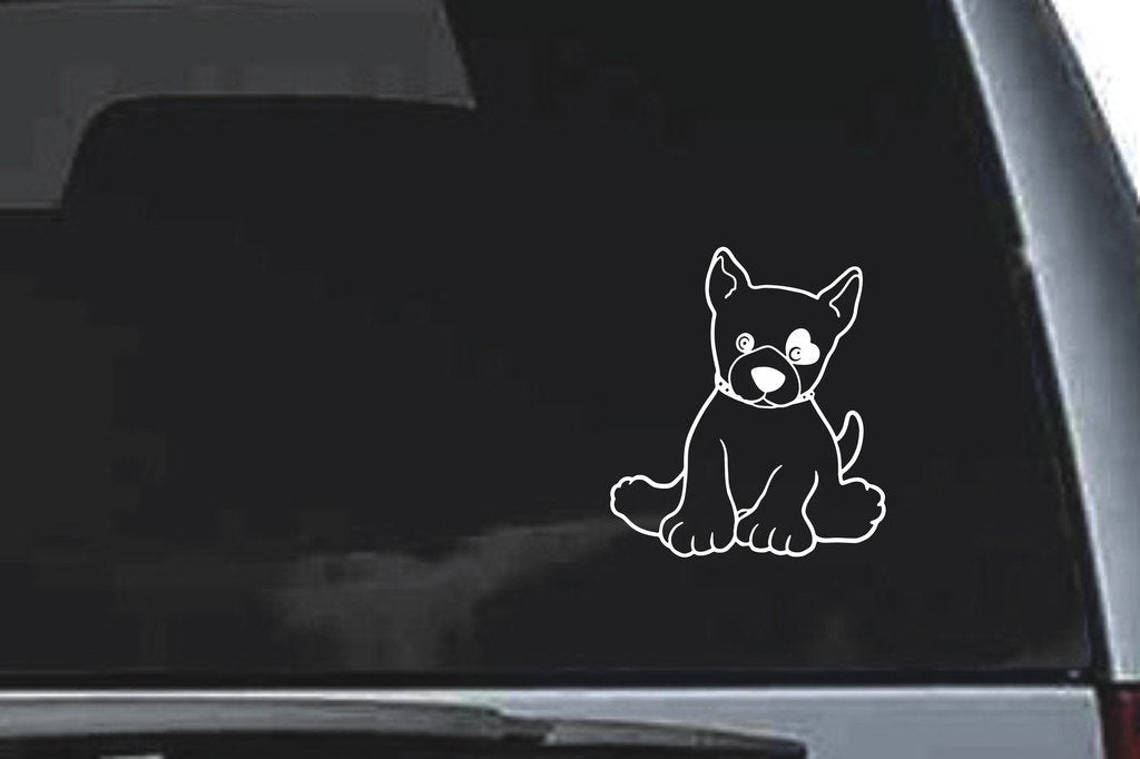 Picniva Puppy Love Vinyl Car Window Decal, Approx 5 in