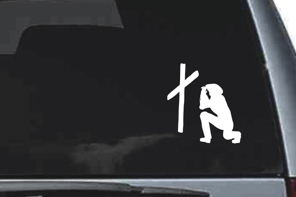 Picniva Cowboy Sty18 Vinyl Car Window Decal, Approx 5 in