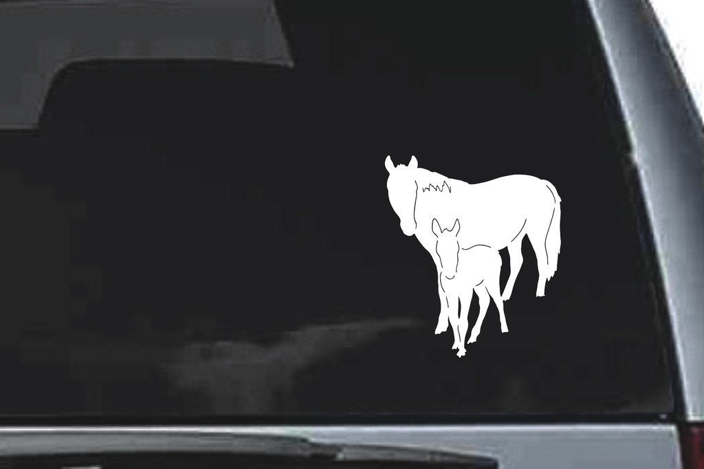 Picniva Horse Sty13 Vinyl Car Window Decal, Approx 5 in