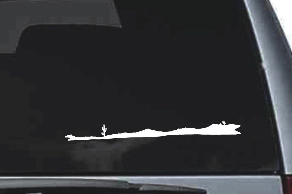 Picniva Desert Sty3 Vinyl Car Window Decal, Approx 5 in