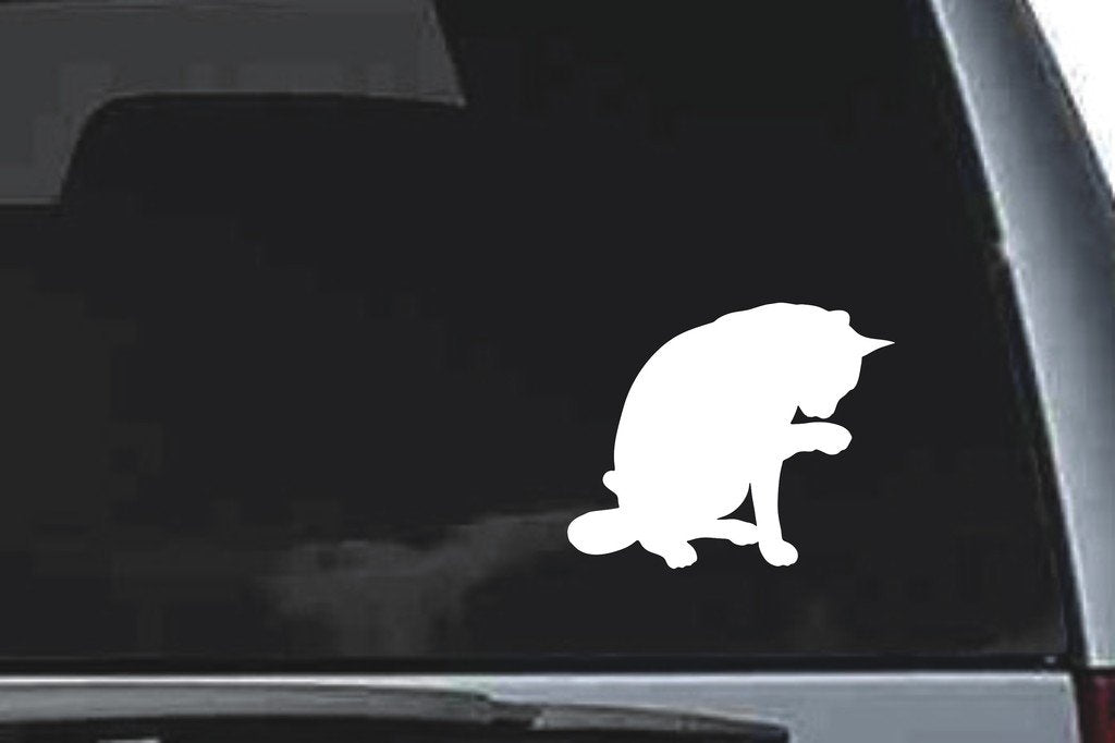Picniva Cat Sty18a Vinyl Car Window Decal, Approx 5 in