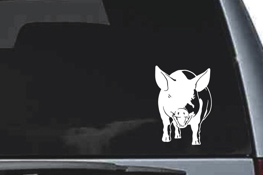 Picniva Pig Sty8 Vinyl Car Window Decal, Approx 5 in