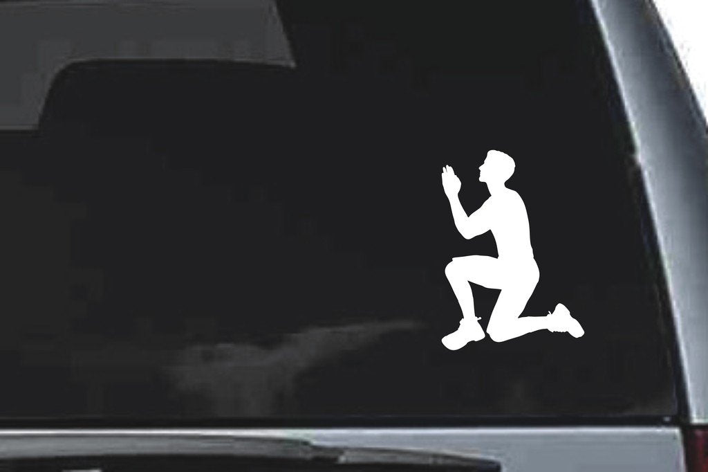 Picniva Man Sty12 Vinyl Car Window Decal, Approx 5 in