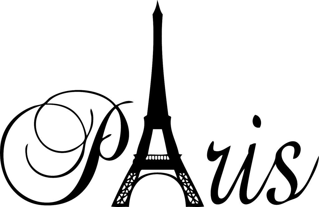 Decaltor Paris Eiffel Tower Vinyl Wall Decal for Girls Bedroom Decor